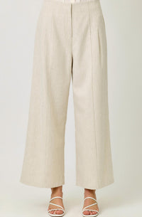 mystree Sparklet Pinstripe Trousers in ivory - women's pants