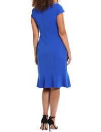Maggy London - Wrap Dress Wtih Rosette