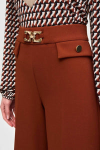 Joseph Ribkoff - Scuba Crepe Wide-Leg Pull-On Cropped Pants