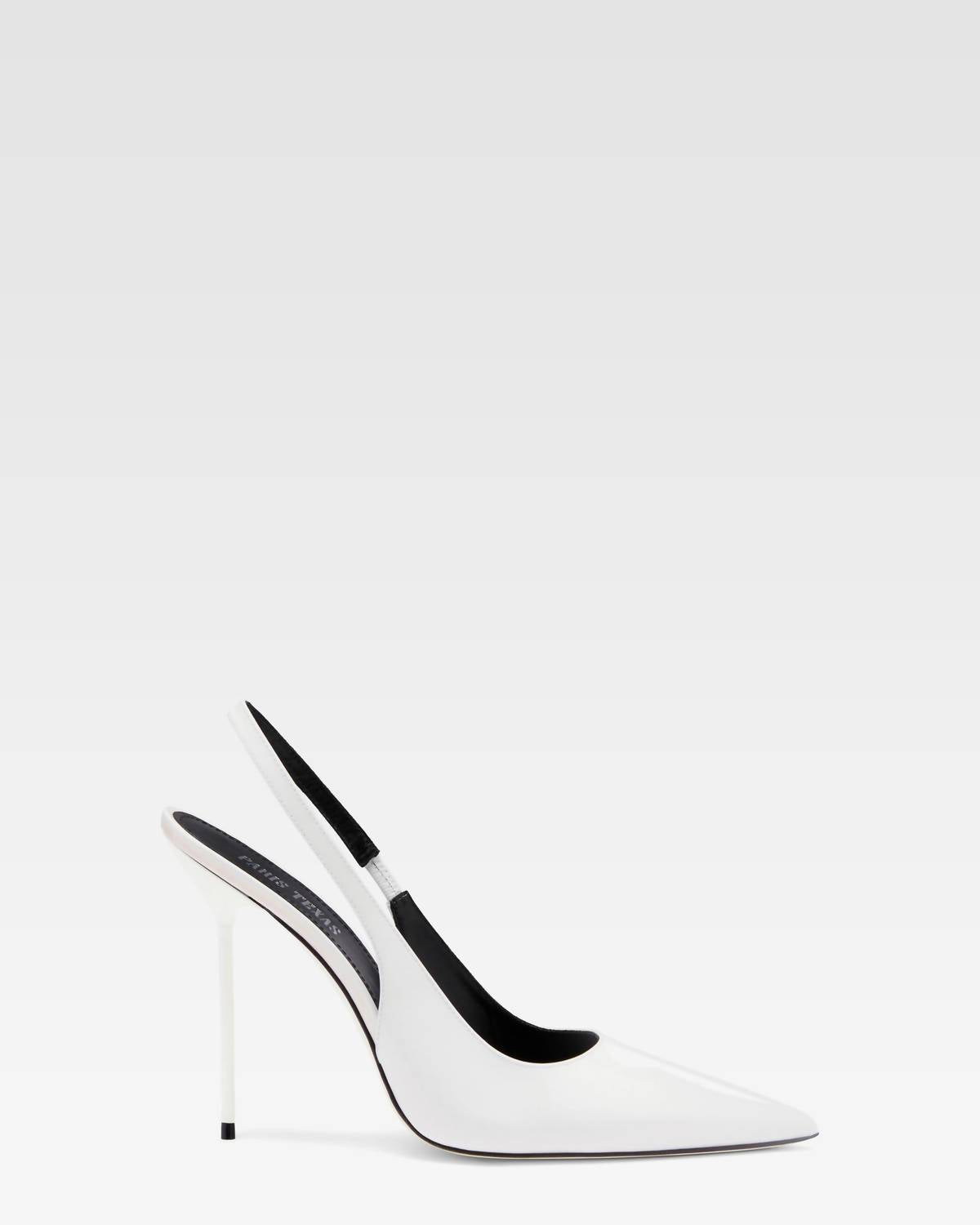 Paris Texas Women's Lidia Patent Leather Slingback Pumps in white - women's heels