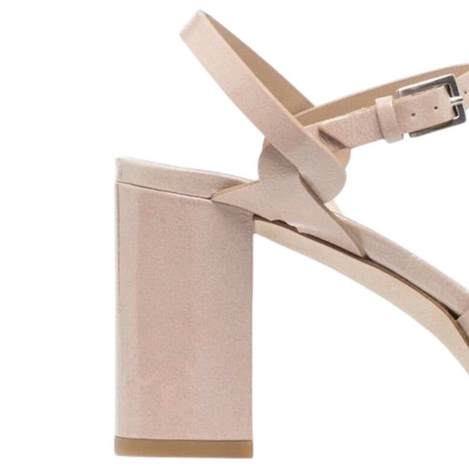 DEL CARLO Women's Madrid Vetro Heels in sahara - women's heels - detail view
