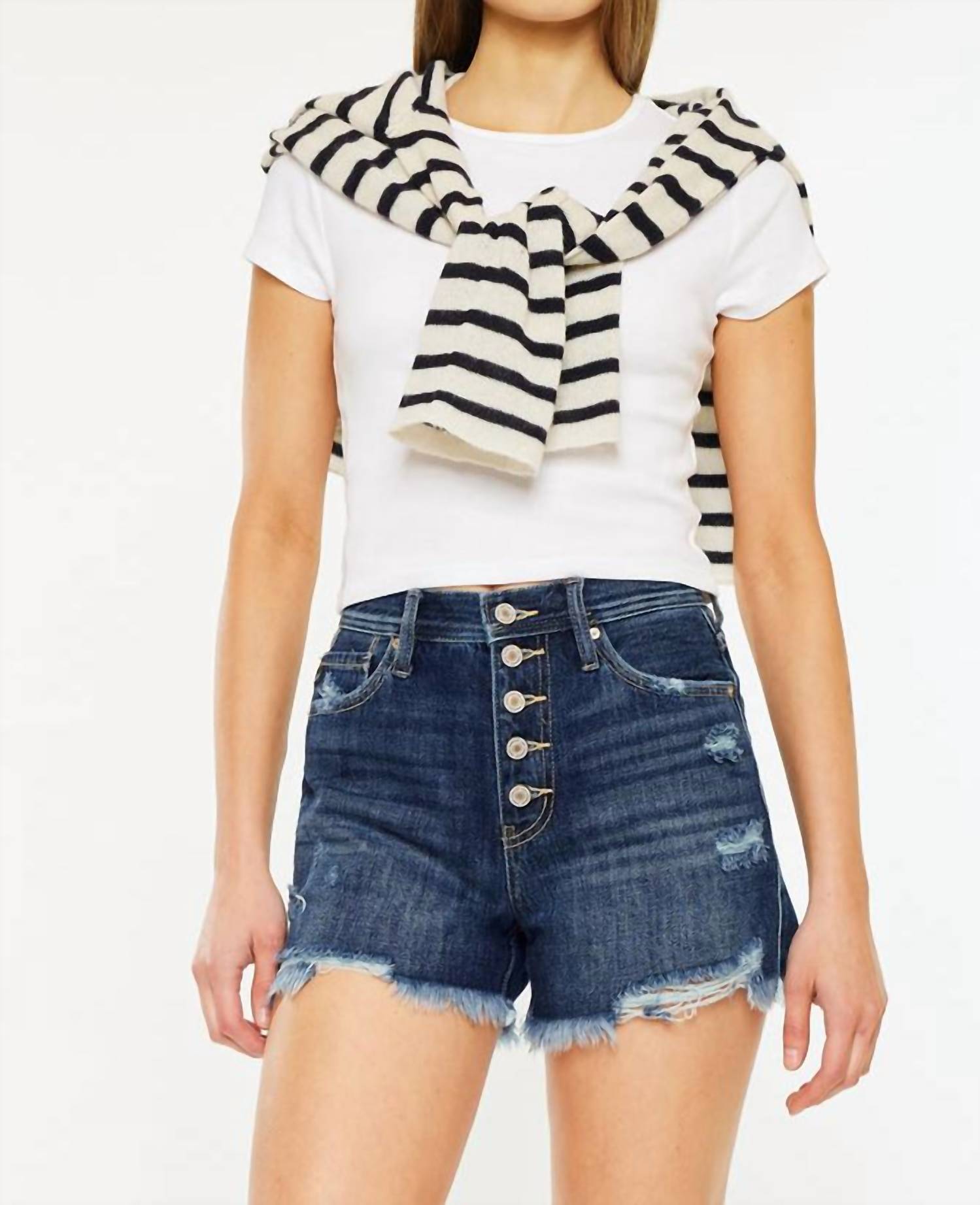 Kancan - Lorna Ultra High Rise Mom Shorts