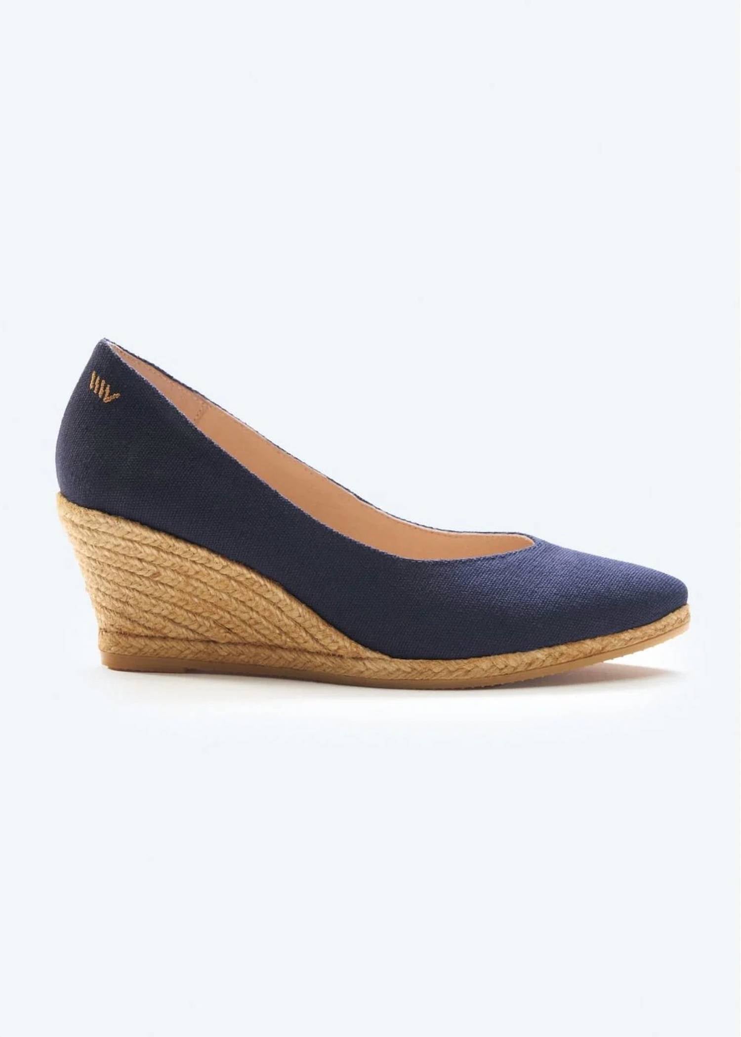 Viscata Barcelona - Women's Roses Canvas V Cut Espadrille Wedges Espadrilles