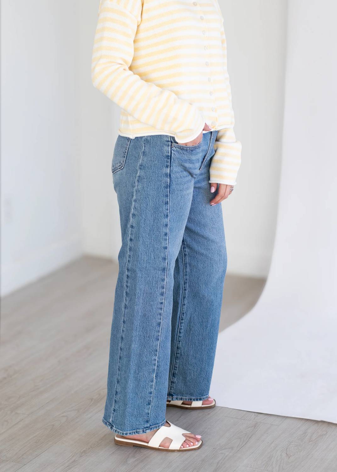 Just Black Denim - Stretch Slight Barrel Twist Jean