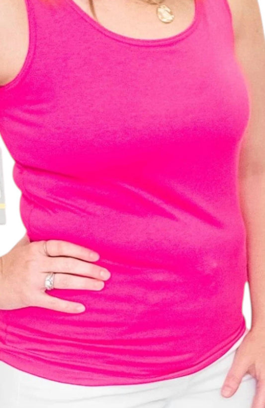 Multiples - Cotton Spandex Layering Tank Top