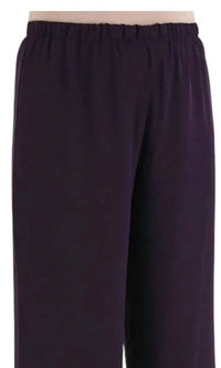Alex Evenings - Women's Chiffon Straight Leg Pants