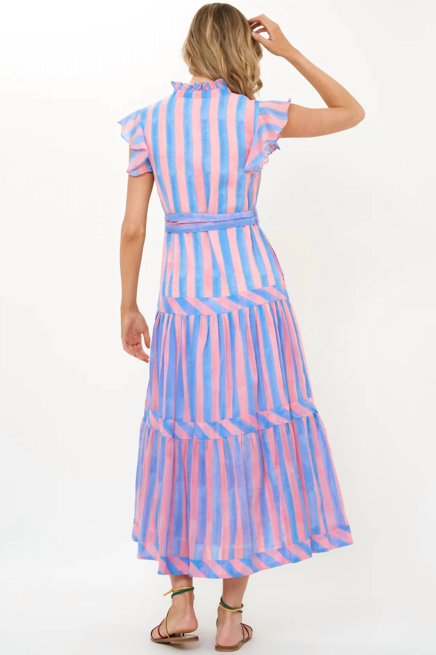 Oliphant - Ruffle Collar Button Maxi