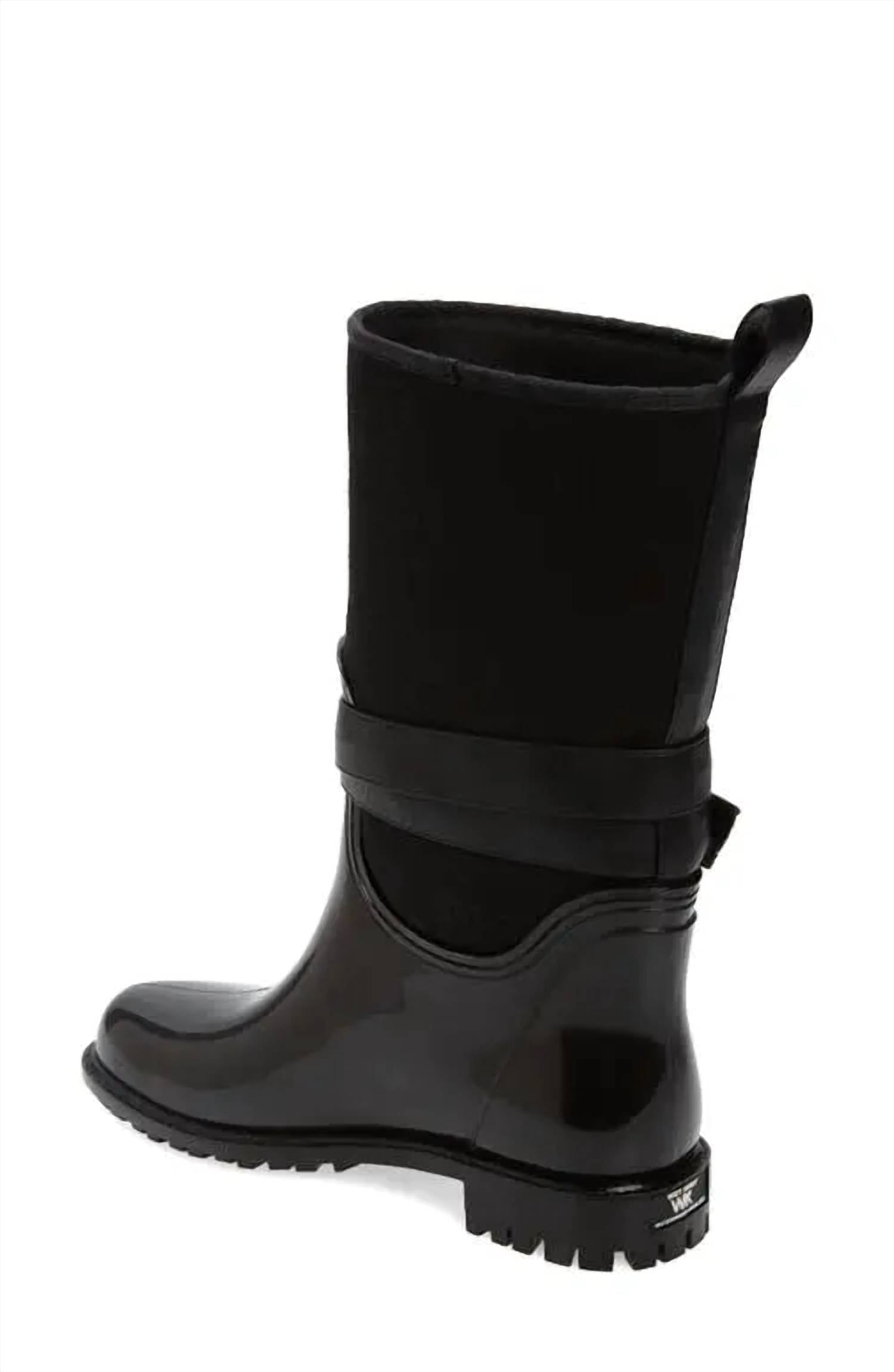 Wet Knot Women's Abbey Boot in black - women's shoe - detail view
