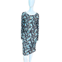 Viereck - Women's Abstract Mini Dress With Ruched Sides