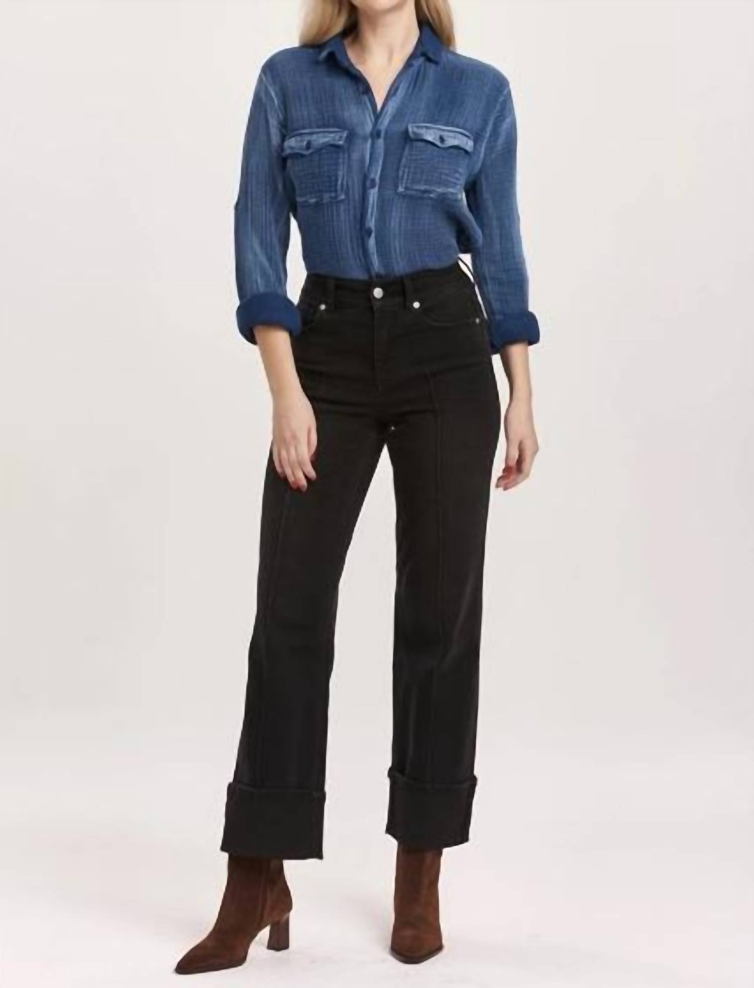 Dear John Denim - Holly Super High Rise Wide Hemmed Jeans