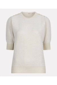 Esqualo - Short Sleeve Gather Sweater