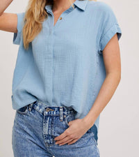 Bluivy - Button Up Cotton Shirt