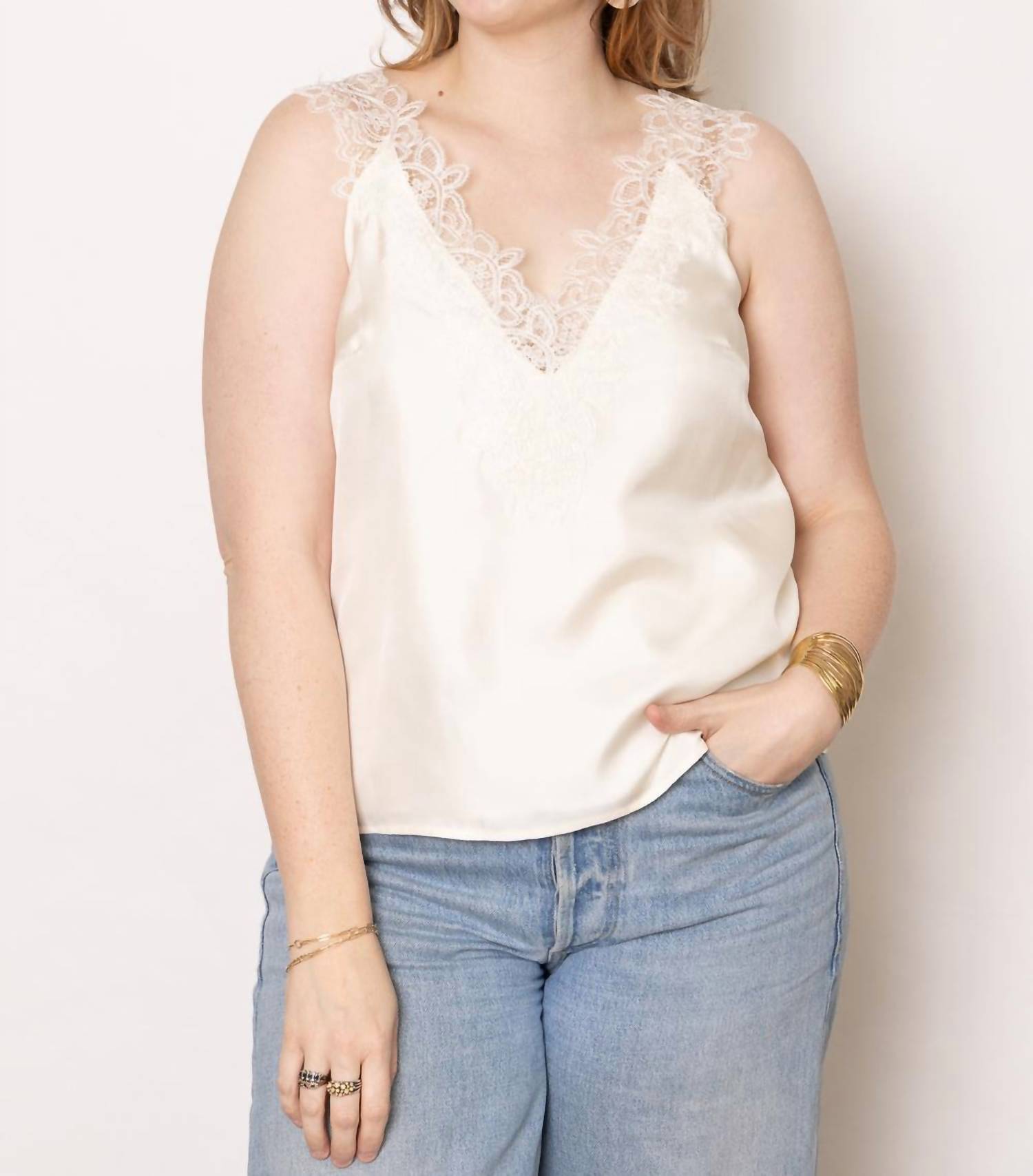 Rohe - V-neck Silk Lace Top