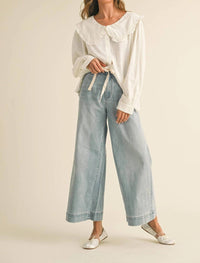 Miou Muse - Cindy Washed Denim Pants
