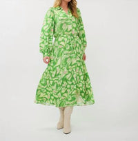 Esqualo - Long Floral Treasure Dress