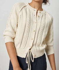 Lilla P - 3/4 Sleeve Raglan Cardigan
