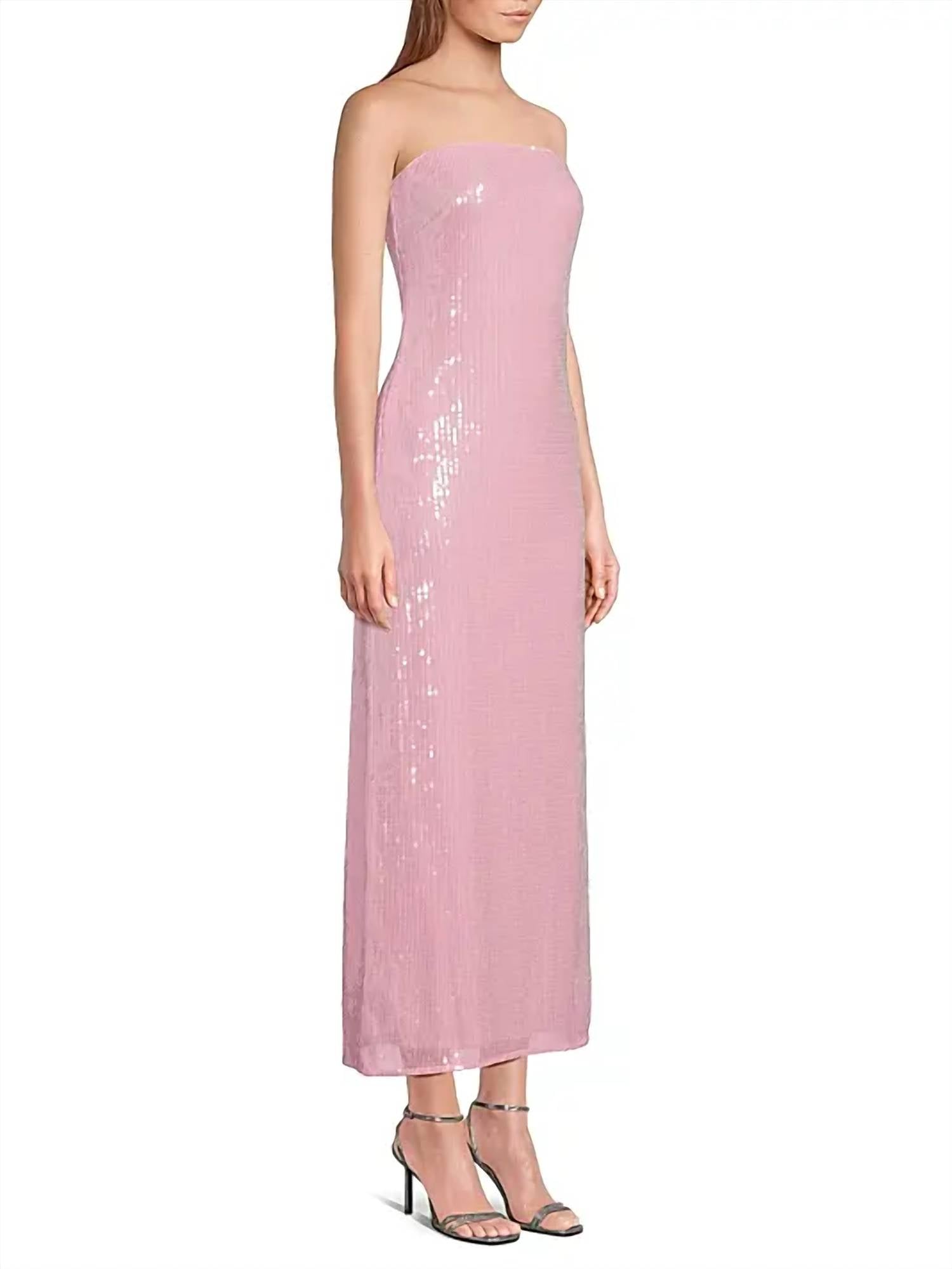 Hutch - Elena Strapless Sequin Column Maxi Dress