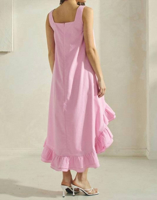 Able - Ruffle High Low Dress