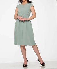Orchid Bloom - Plain Swing Dress