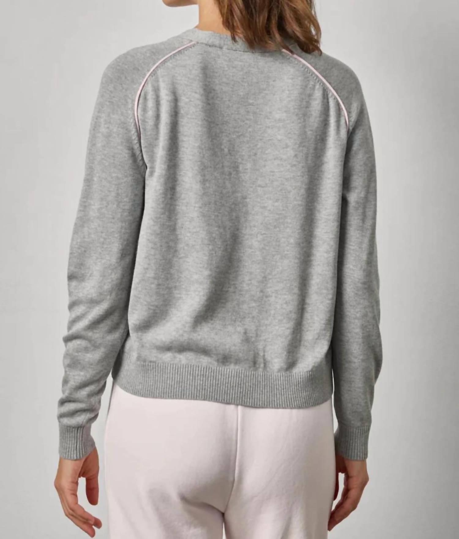 Lilla P - Saddle Sleeve V-neck Cardigan