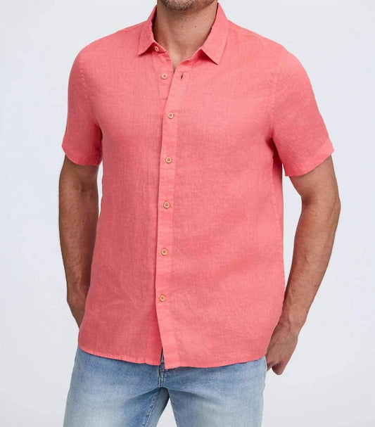 Raffi - Bryce Short Sleeve Linen Shirt