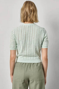 Lilla P - Open Stitch V Neck Cardigan
