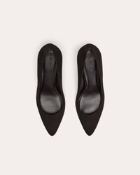 Everlane Women's Banana Pumps in black suede - women's heels - view 4