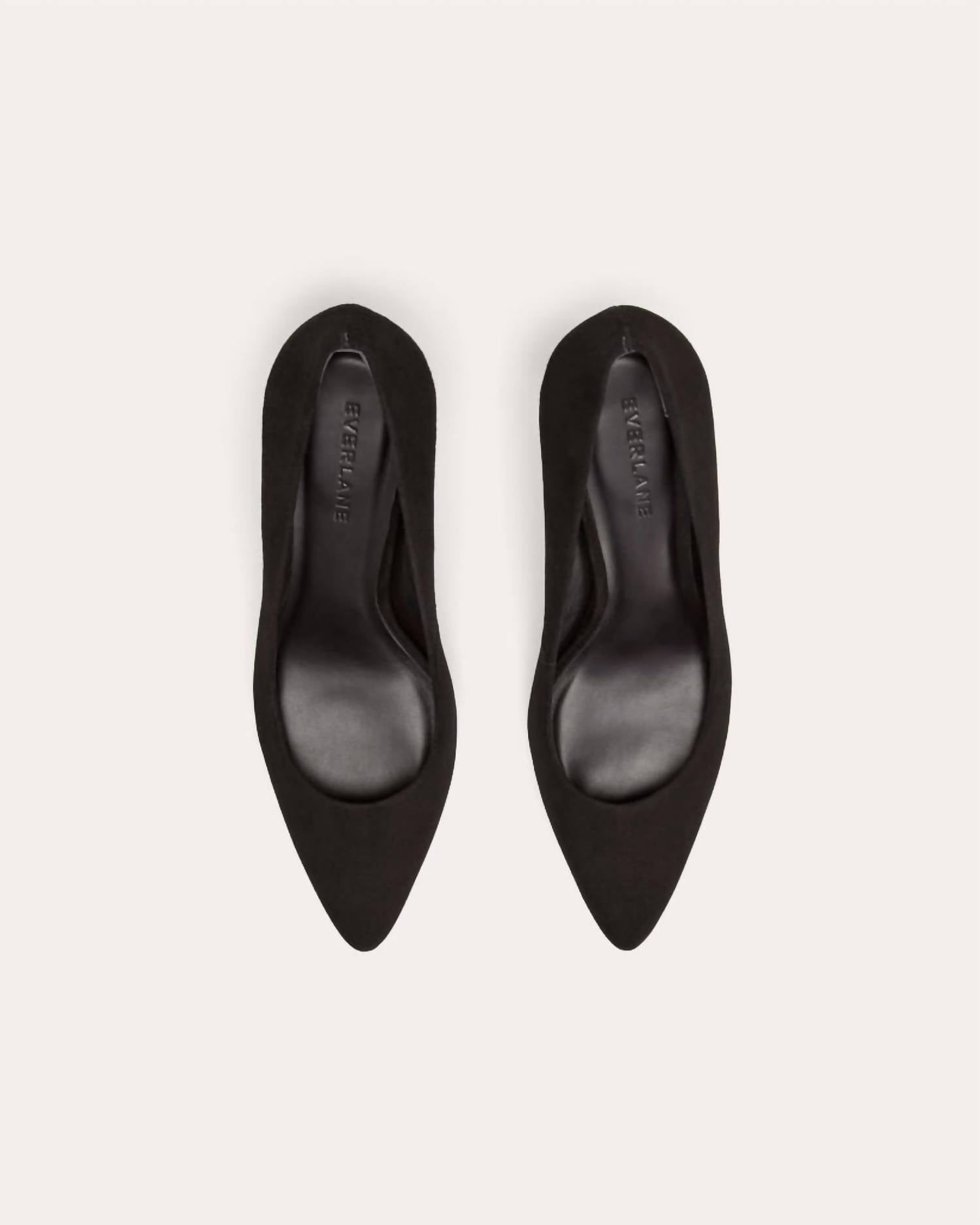 Everlane Women's Banana Pumps in black suede - women's heels - view 4