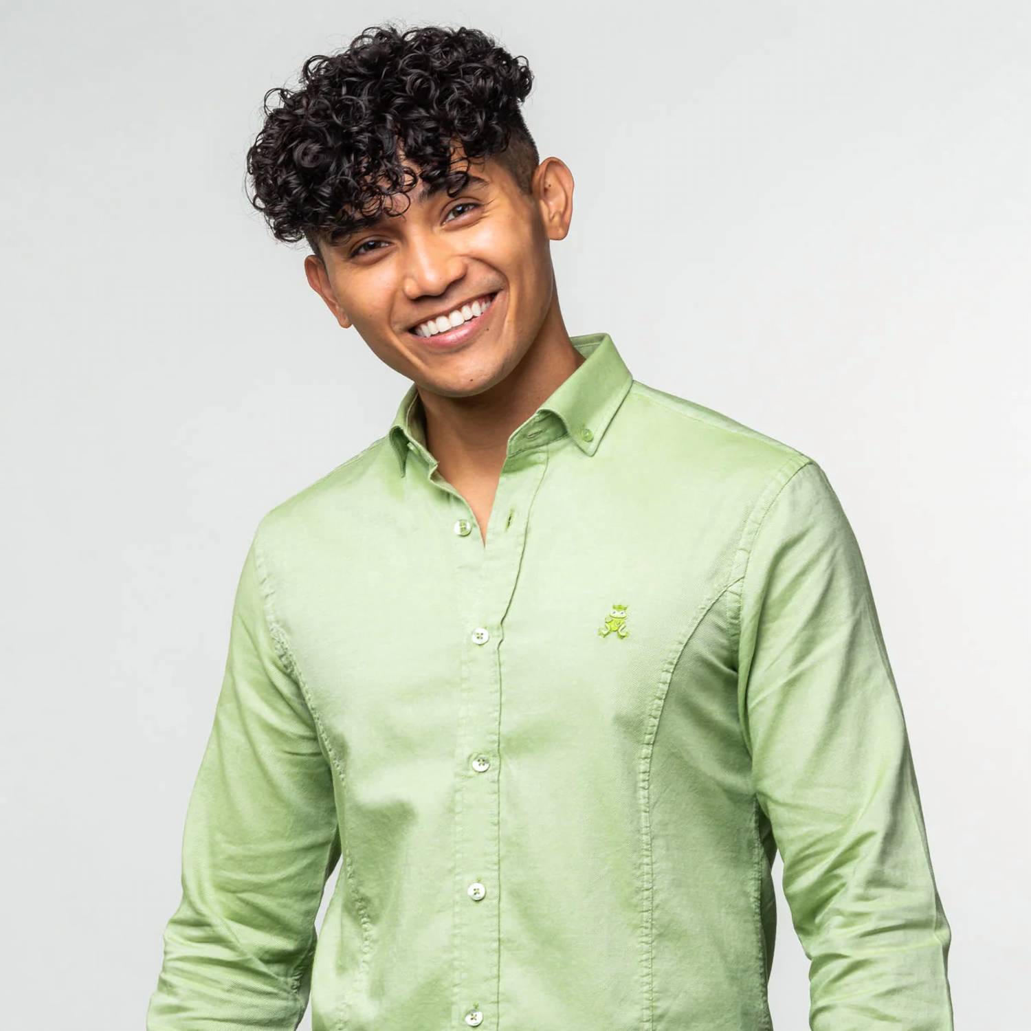 Eight X - Men's Oxford Frog Button Down Shirt