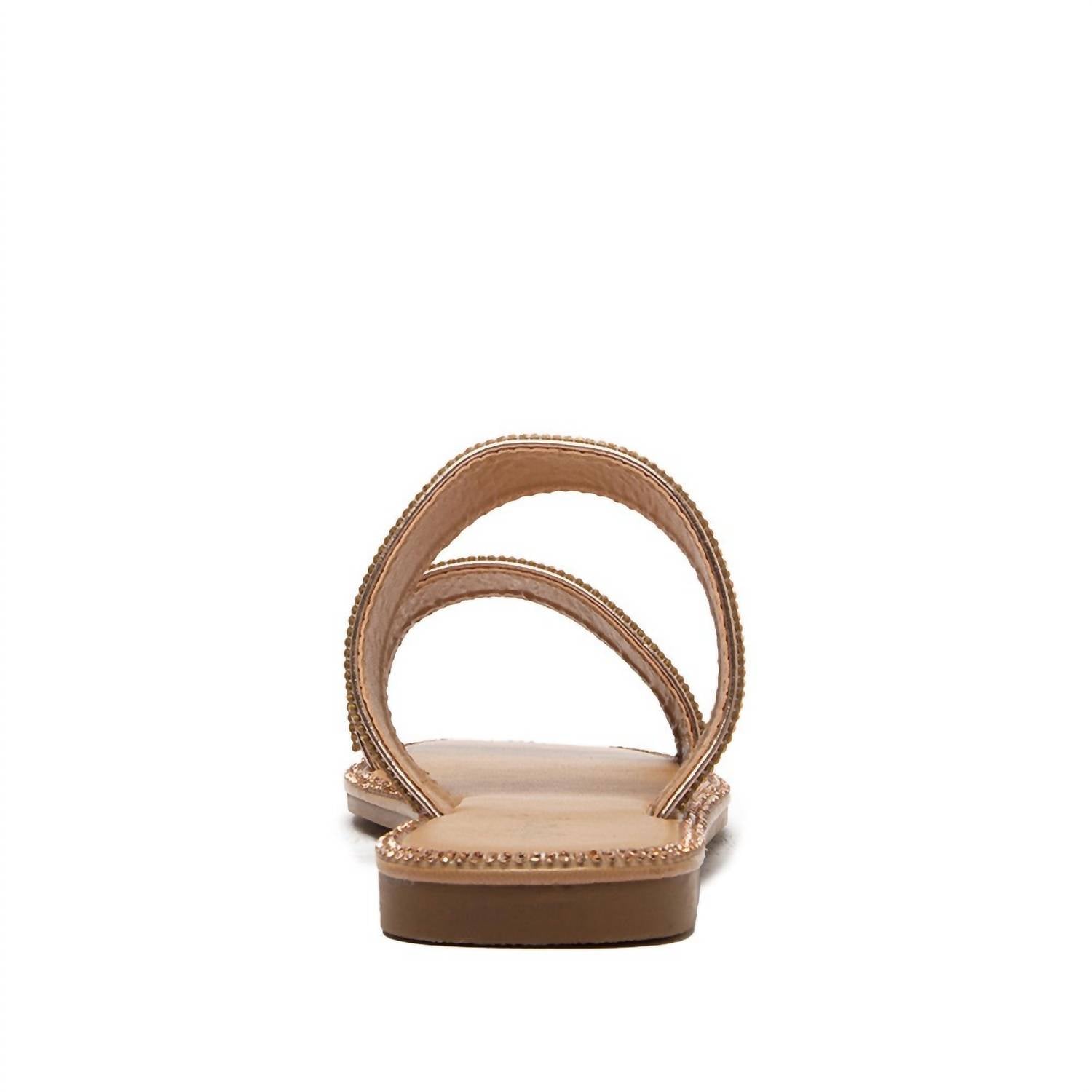 Qupid - Women's Rhinestone Sandal