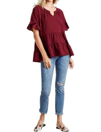 Umgee - Mandarin Tiered Ruffle Top