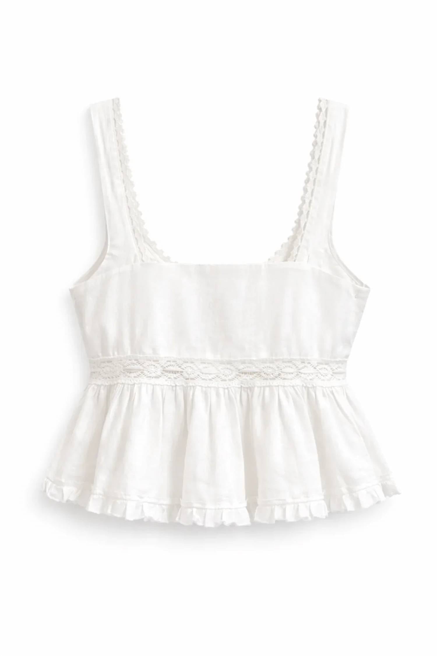 Katie J Nyc - Women's Ilyana Intricate Lace Trim Detailing Top