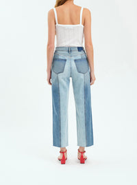 Daze - Sundaze Raw Hem Crop Straight Leg Jeans
