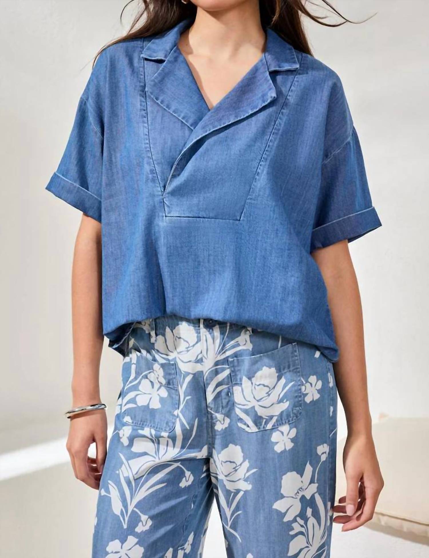 Tribal - Flowy Popover Shirt