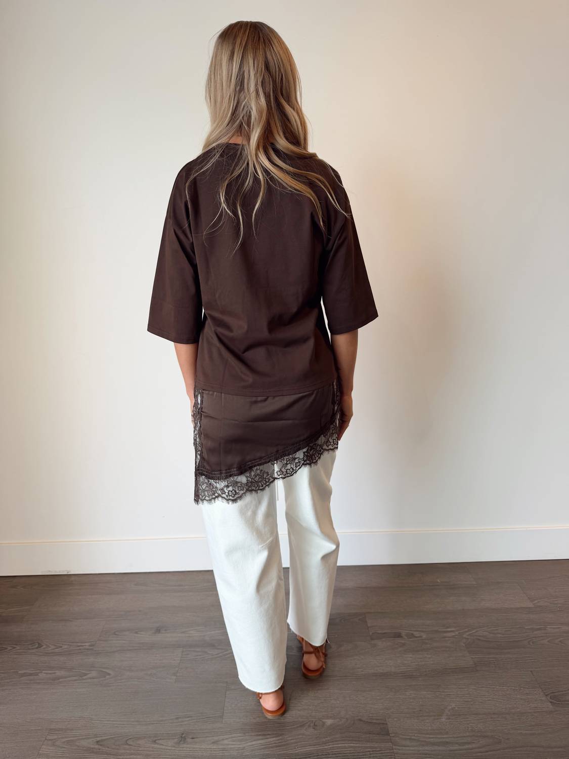 Mccolin - Rio Asymmetrical Lace Tee