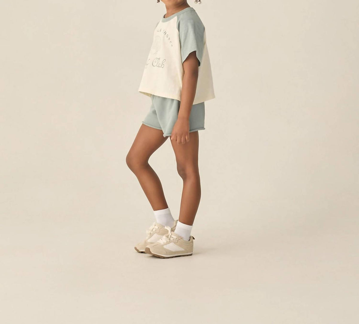 Rylee + Cru - Kid's Raglan Crop Tee