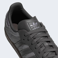adidas Men's Samba Og Suede Crochet Detail Low Top Casual Sneakers in glory grey charcoal gum - men's sneaker - view 6