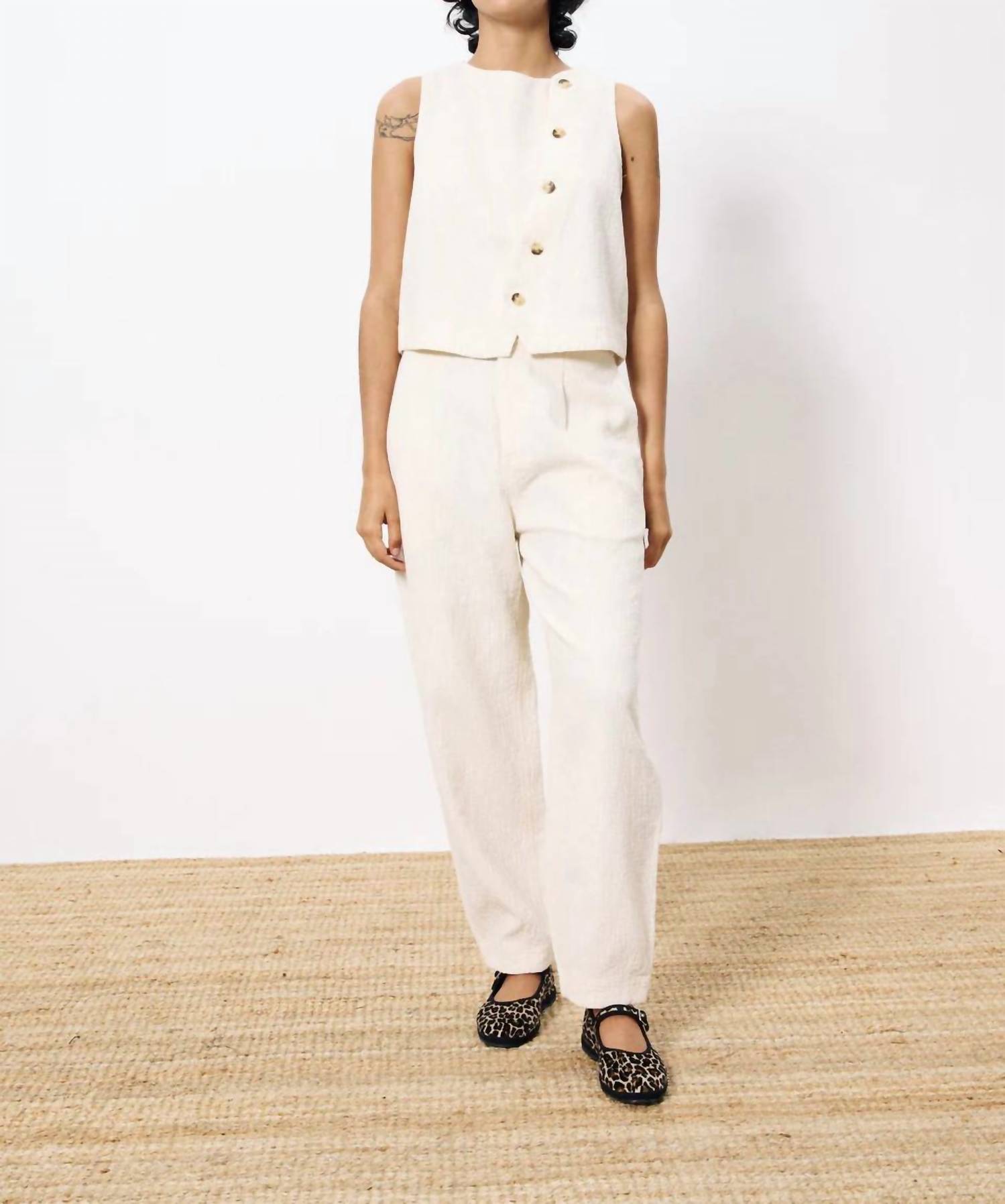 Frnch - Pepita Textured Trouser