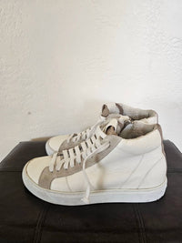 P448 Women's Skate High-top Sneaker in dune - women's sneaker - alternate view