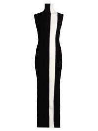 Nonchalant Label - Estella Rib Knit Striped Sleeveless Column Maxi Dress