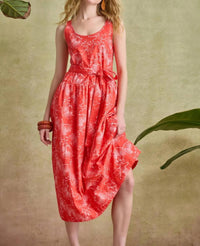 Lilla P - Poplin Midi Yoke Dress