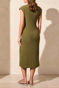 Tribal - Tie Waist Midi Dress