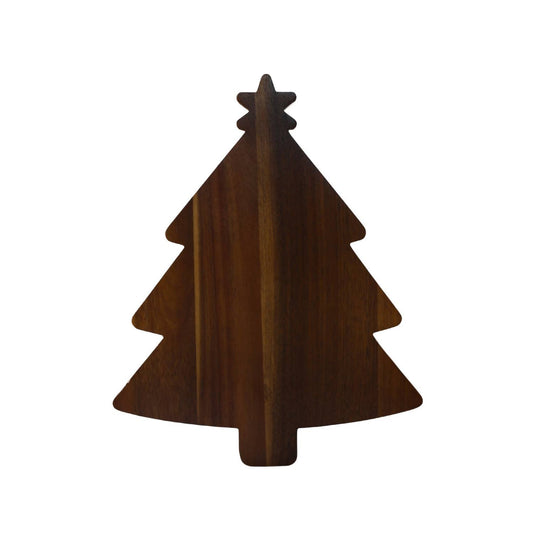 Creative Gifts International - Holiday Tree Acacia Wood Board - 12.75" x 16"