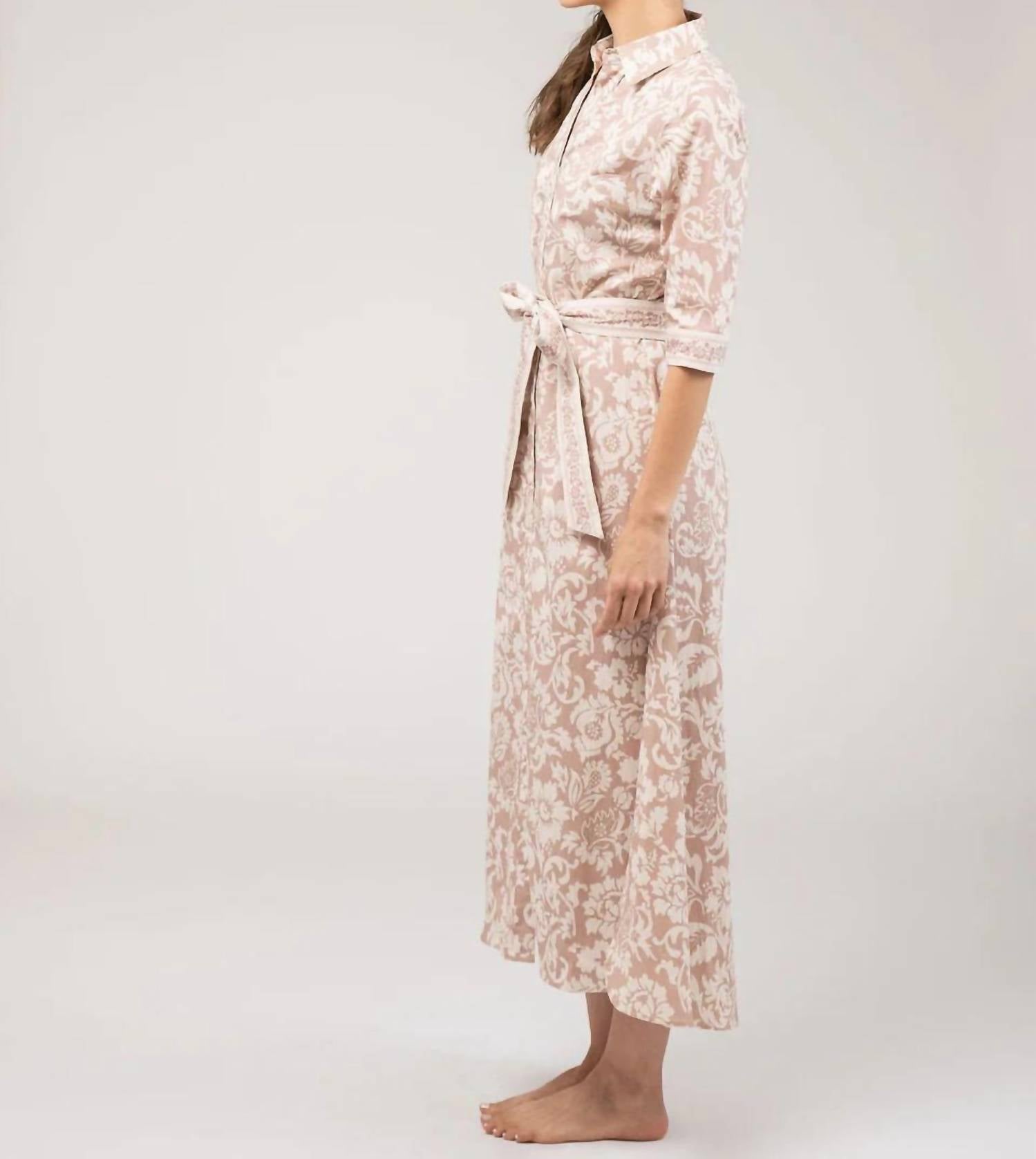 Beau & Ro - Flore Sand Eloise Midi Dress