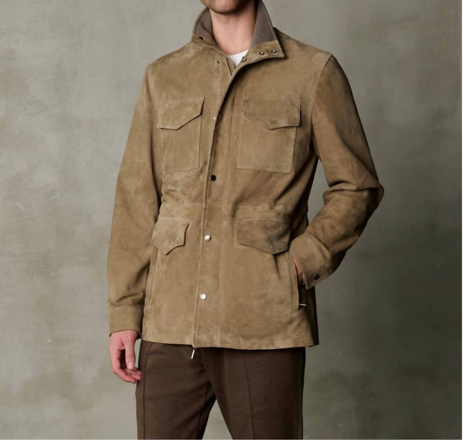 Sannino Napoli - Linen Field Suede Leather Jacket