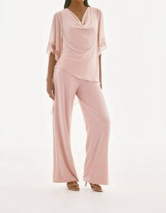 Joseph Ribkoff - Cowl Neck Asymmetrical Layered Top