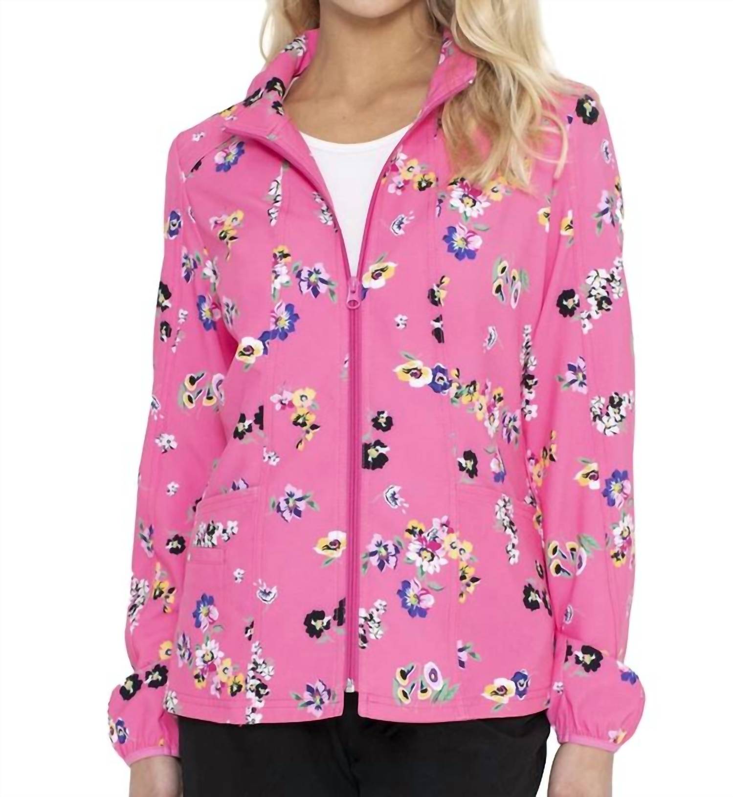 Heartsoul - Floral Zip Front Jacket