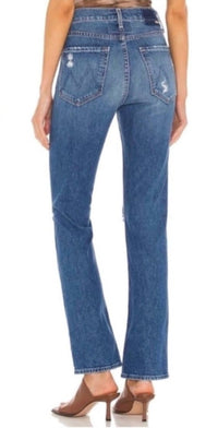 Mother Women's Superior High Waisted Rider Skimp Jeans in blue - women's jeans - detail view