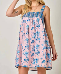 Mystree - Boho Babydoll Mini Dress