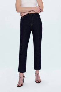 PISTOLA Bri High Rise Slim Straight Ankle Length Jean in nightfall - women's jeans - view 4
